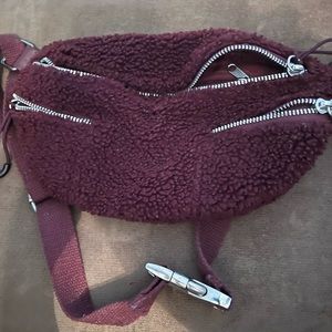 Burgundy Fuzzy Fannypack